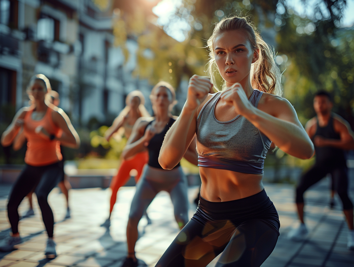 Люди різного віку займаються фітнесом